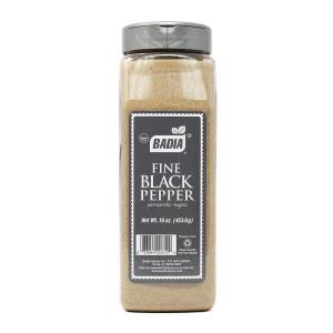 image:imageBadia Fine Ground Black Pepper 16 oz  Smooth Bold amp Aromatic Pure Black Pepper Flavor