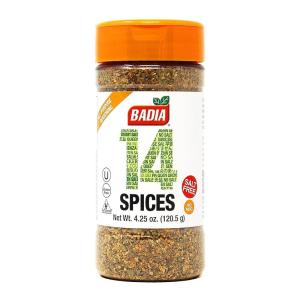 image:imageBadia 14 Spices SaltFree All Purpose Seasoning 425 oz  Savory Blend of Garlic Onion Herbs Spices amp Peppers